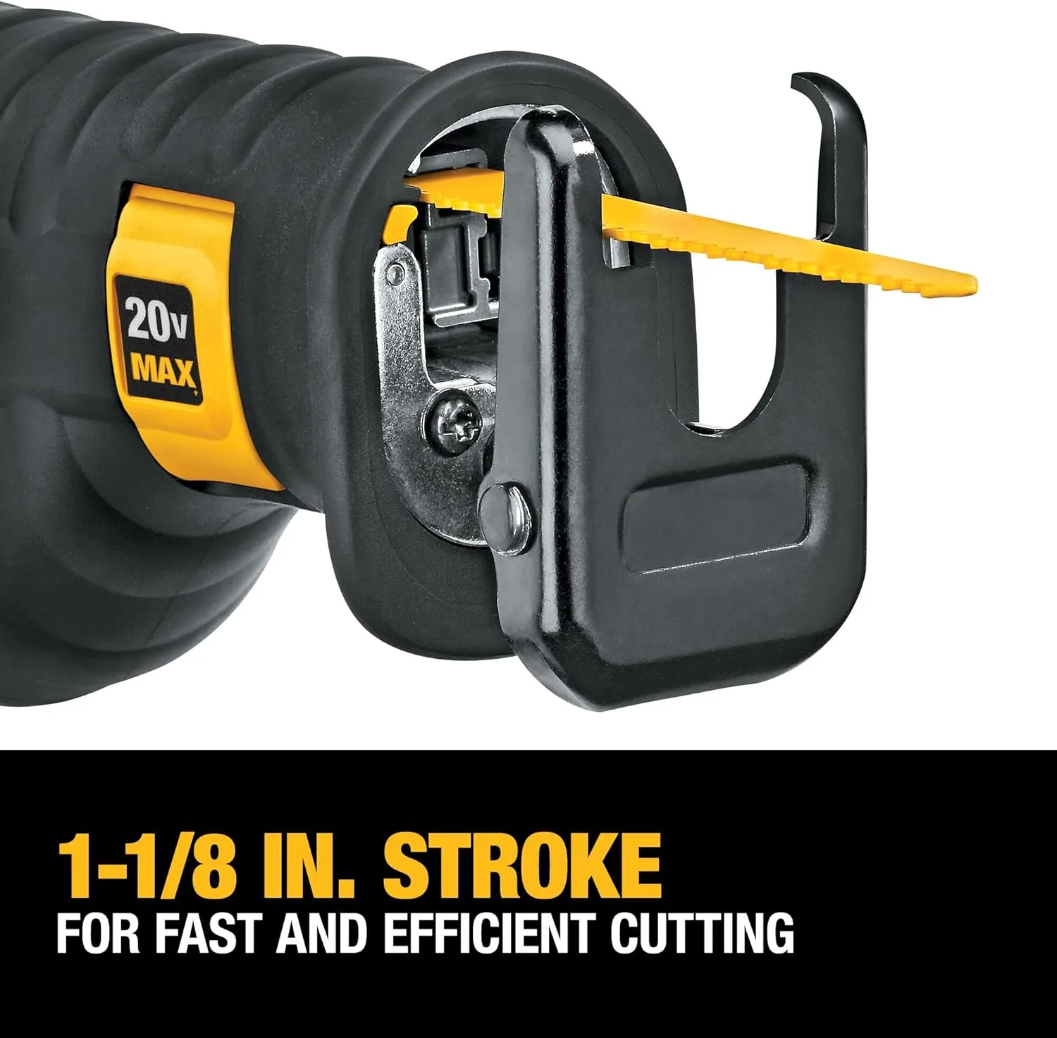 DEWALT 20V MAX Reciprocating Saw, 3,000 Strokes Per Minute, Variable Speed Trigger, Bare Tool Only (DCS380B)