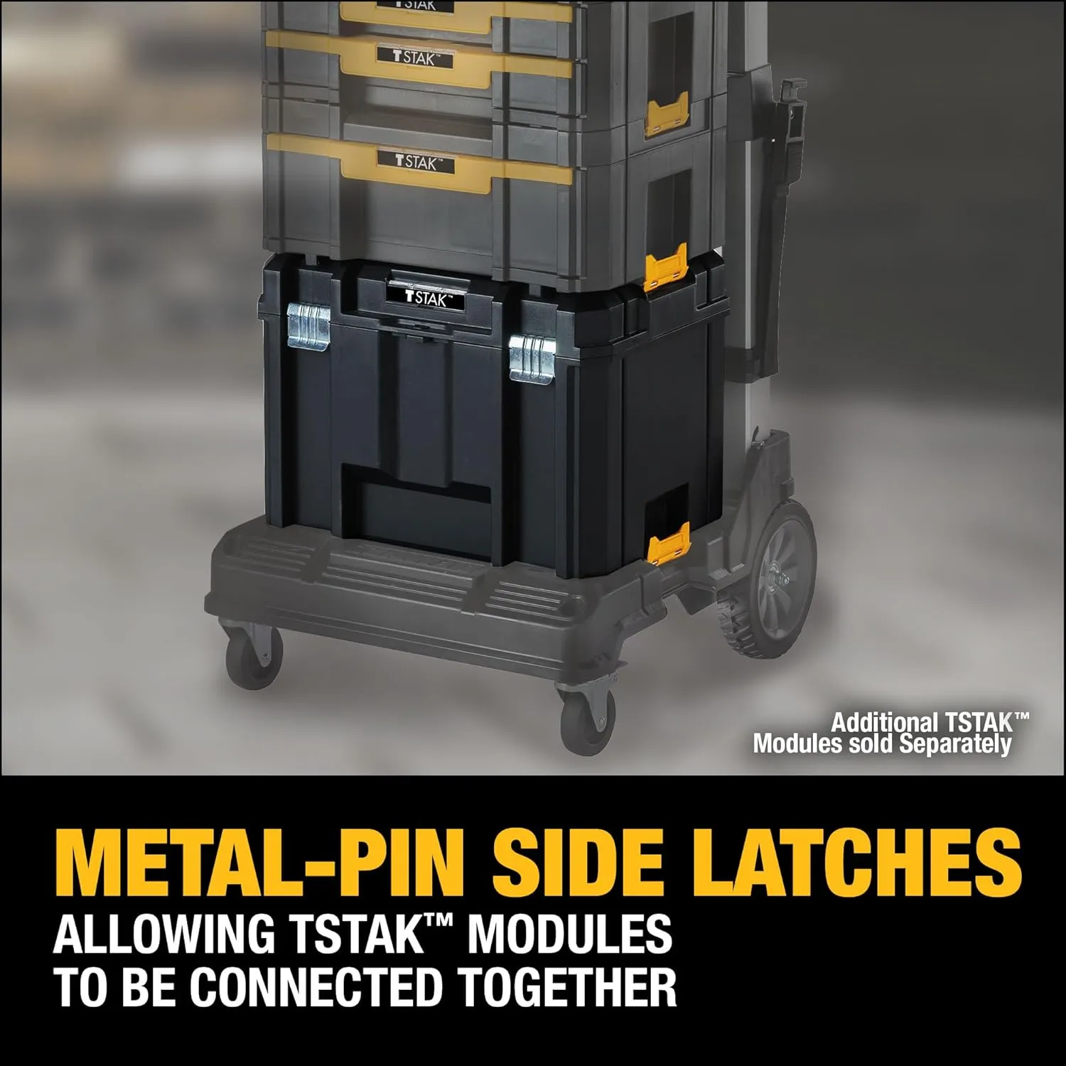 DEWALT TSTAK Tool Box, Extra Large Design, Removable Tray for Easy Access to Tools, Water and Debris Resistant (DWST17806)
