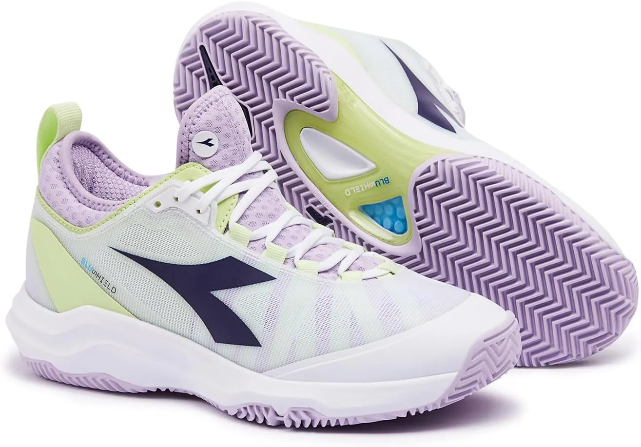 Diadora Women's Speed Blushield Fly 4  All Ground Tennis Shoe