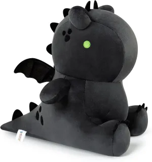 Ditucu Cute Dragon Plush Stuffed Animal Plushies Toys Super Soft Dolls Birthday Gifts for Kids Girls Boys Black 12 inch