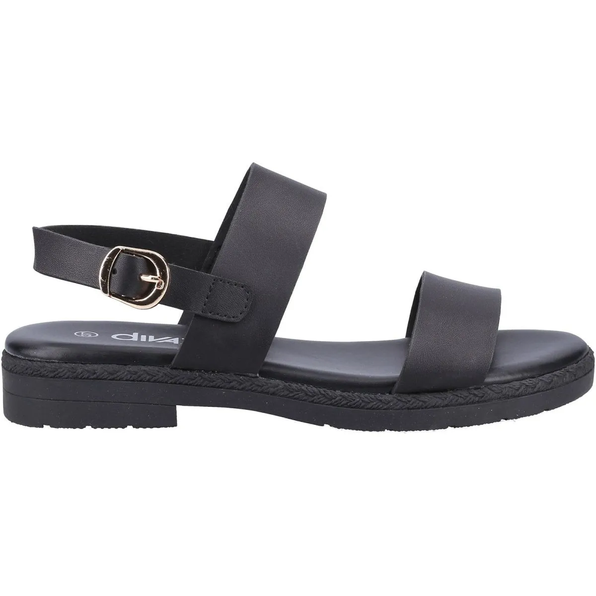 Divaz Mia Ladies Vegan-Friendly Adjustable Buckle Summer Sandals