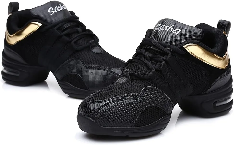 DKZSYIM Men and Women's Boost Dance Sneaker/Modern Jazz Ballroom Performance Dance-Sneakers Sports Shoes,Model B55/B56