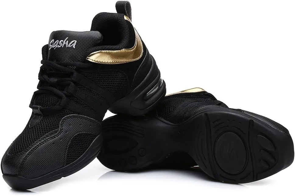DKZSYIM Men and Women's Boost Dance Sneaker/Modern Jazz Ballroom Performance Dance-Sneakers Sports Shoes,Model B55/B56