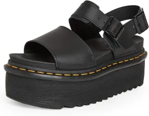 Dr. Martens Women's Voss Platform Sandals, Black, 10 M US