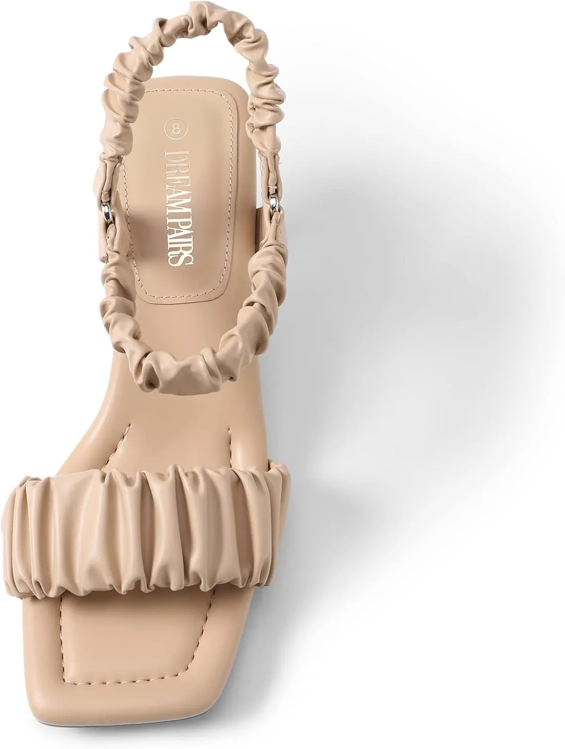 DREAM PAIRS Kitten Heels for Women Comfortable Low Heels Sandals Suqare Open Toe Cute Wedding Party Evening Prom Dance Strap Dress Pump Sandals Shoes