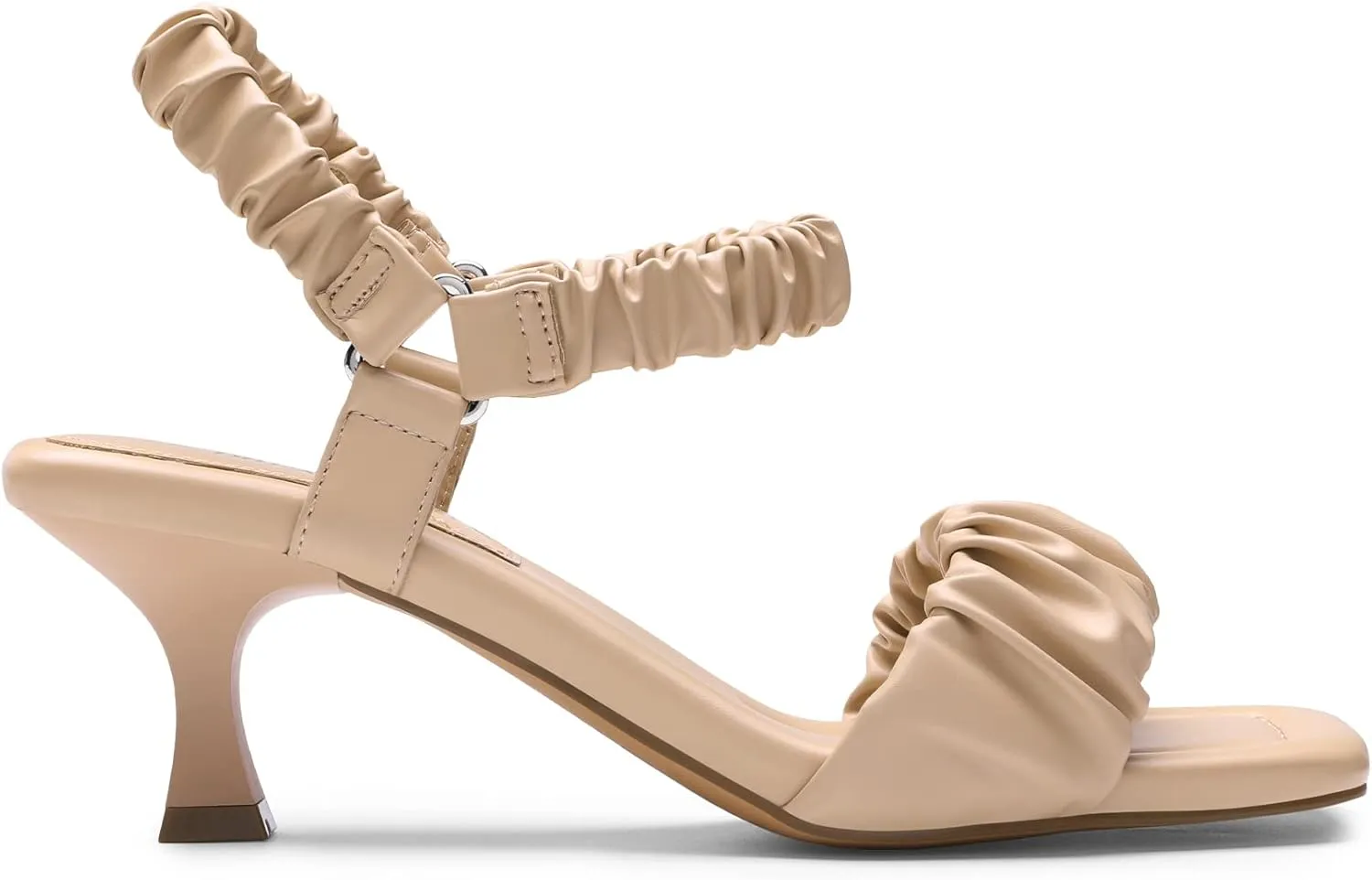 DREAM PAIRS Kitten Heels for Women Comfortable Low Heels Sandals Suqare Open Toe Cute Wedding Party Evening Prom Dance Strap Dress Pump Sandals Shoes
