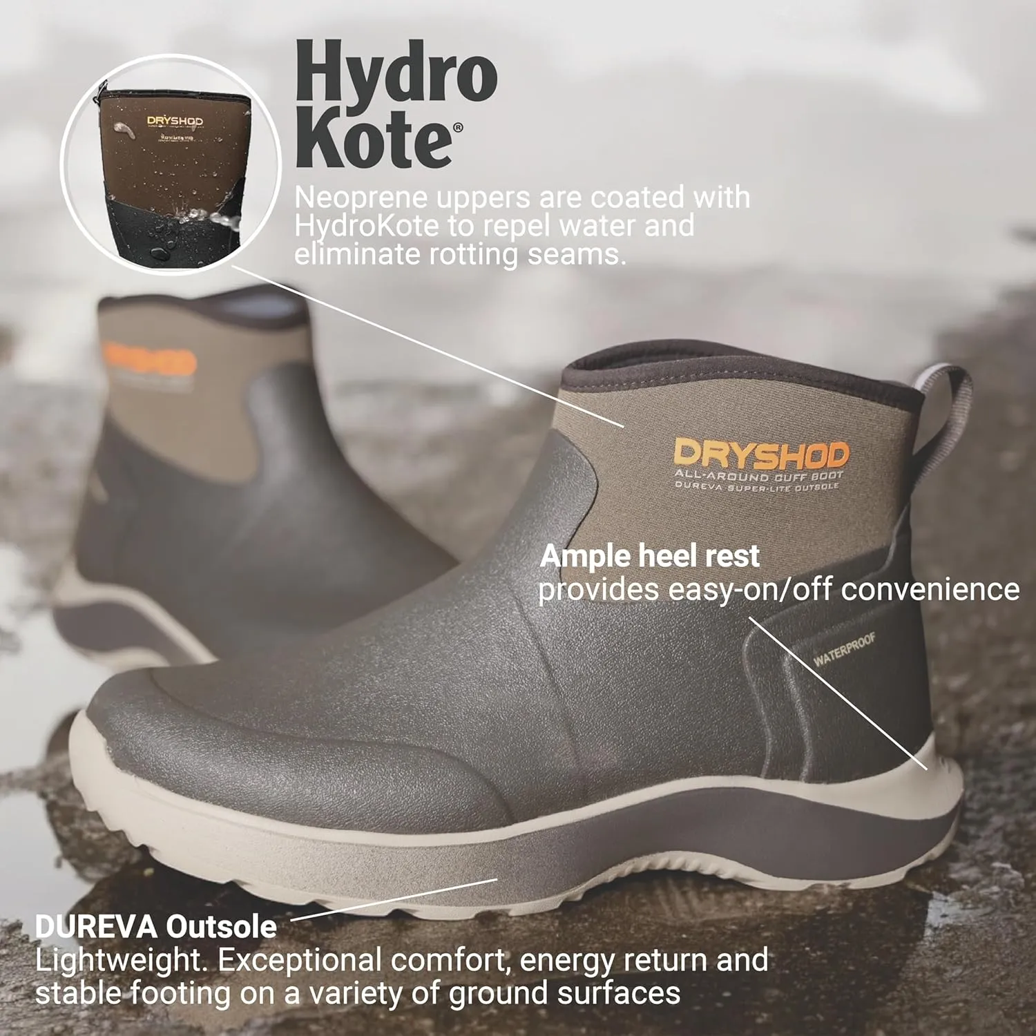 Dryshod Evalusion All Around Cuff Ankle Boot