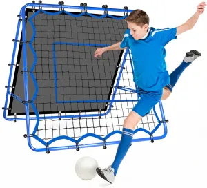 Dual-Sided Soccer Rebounder Net, Fast & Slow Rebound Speed Training for Control, Passing Practice, Easy Setup Baseball/Volleyball Rbounder Gifts Aids & Equipment for Kids,Teens & Adults