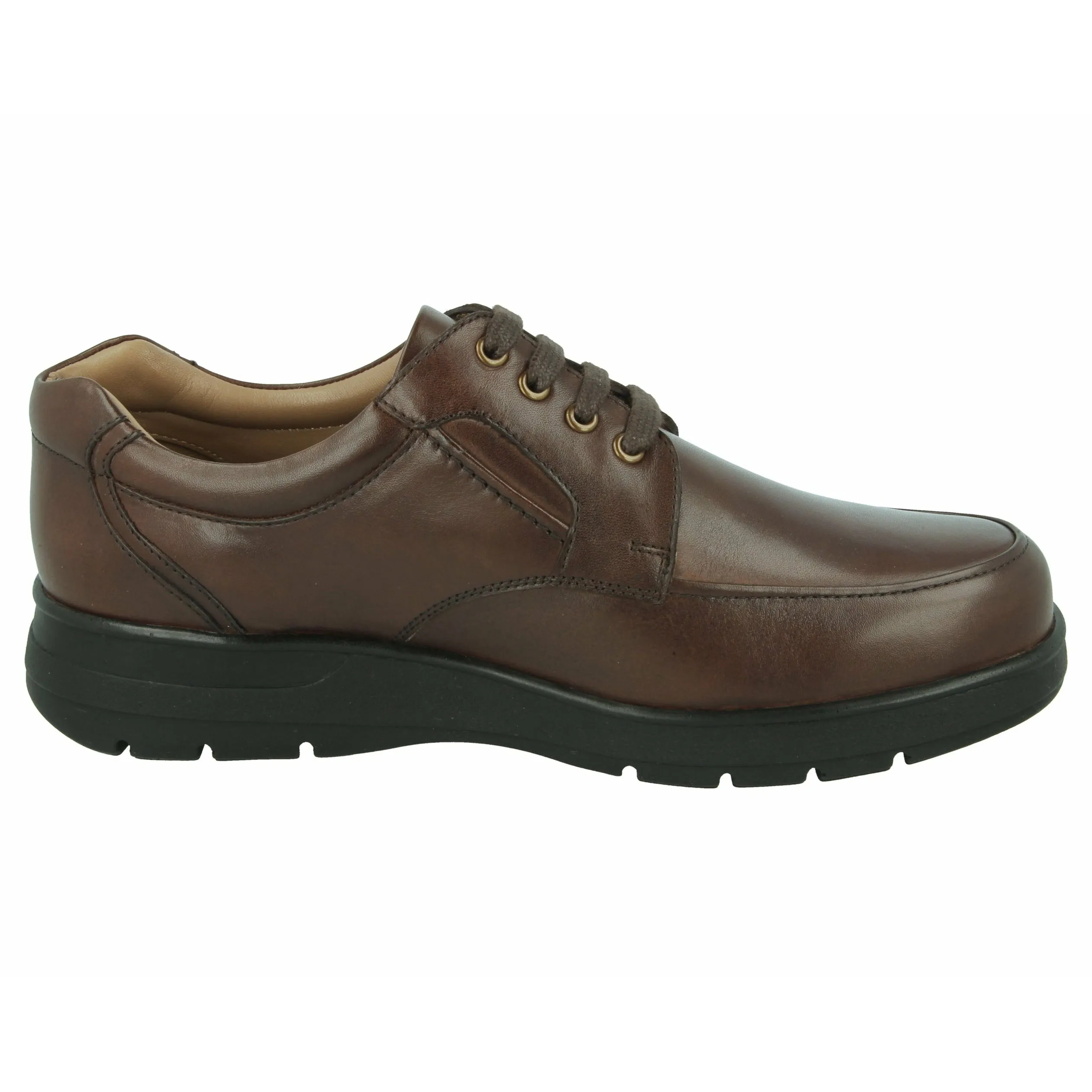 Easy B Congo - Mens Wide Fit Lace Shoe in Brown