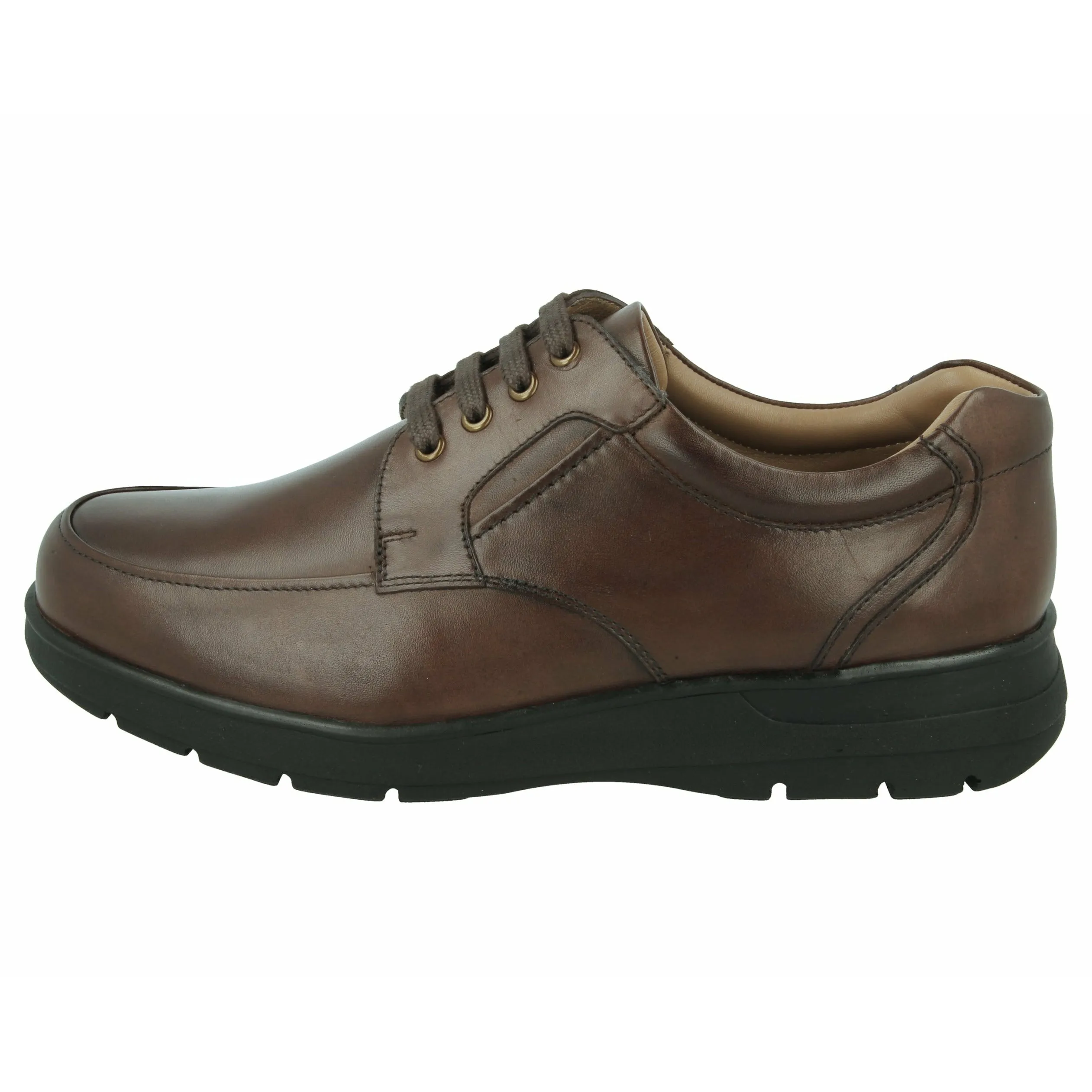 Easy B Congo - Mens Wide Fit Lace Shoe in Brown