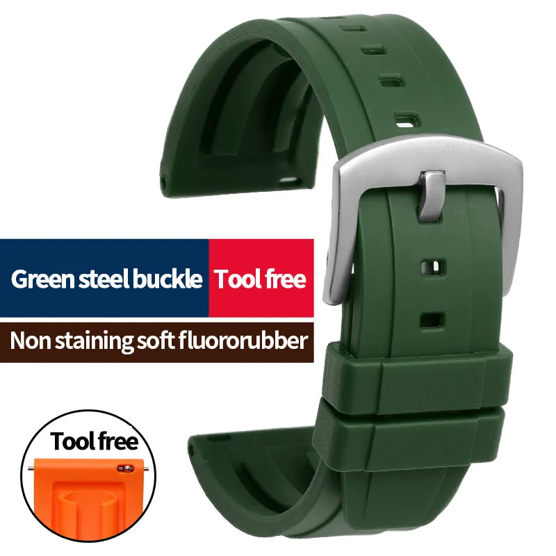 Easy Release Rubber Watch Strap
