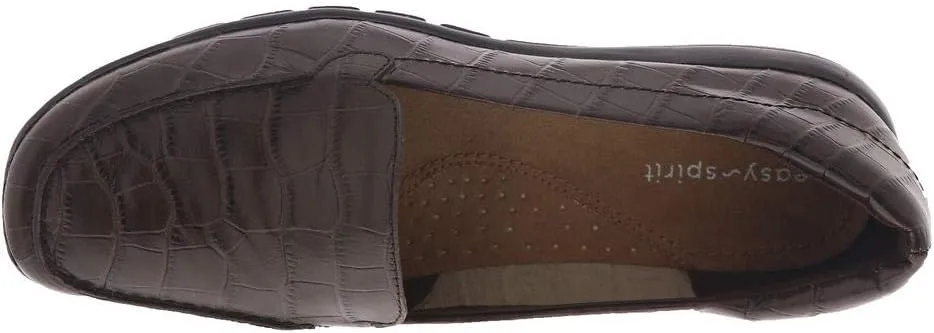 Easy Spirit Women's Abide Croco Print Casual Flat