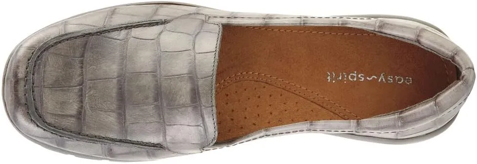 Easy Spirit Women's Abide Croco Print Casual Flat