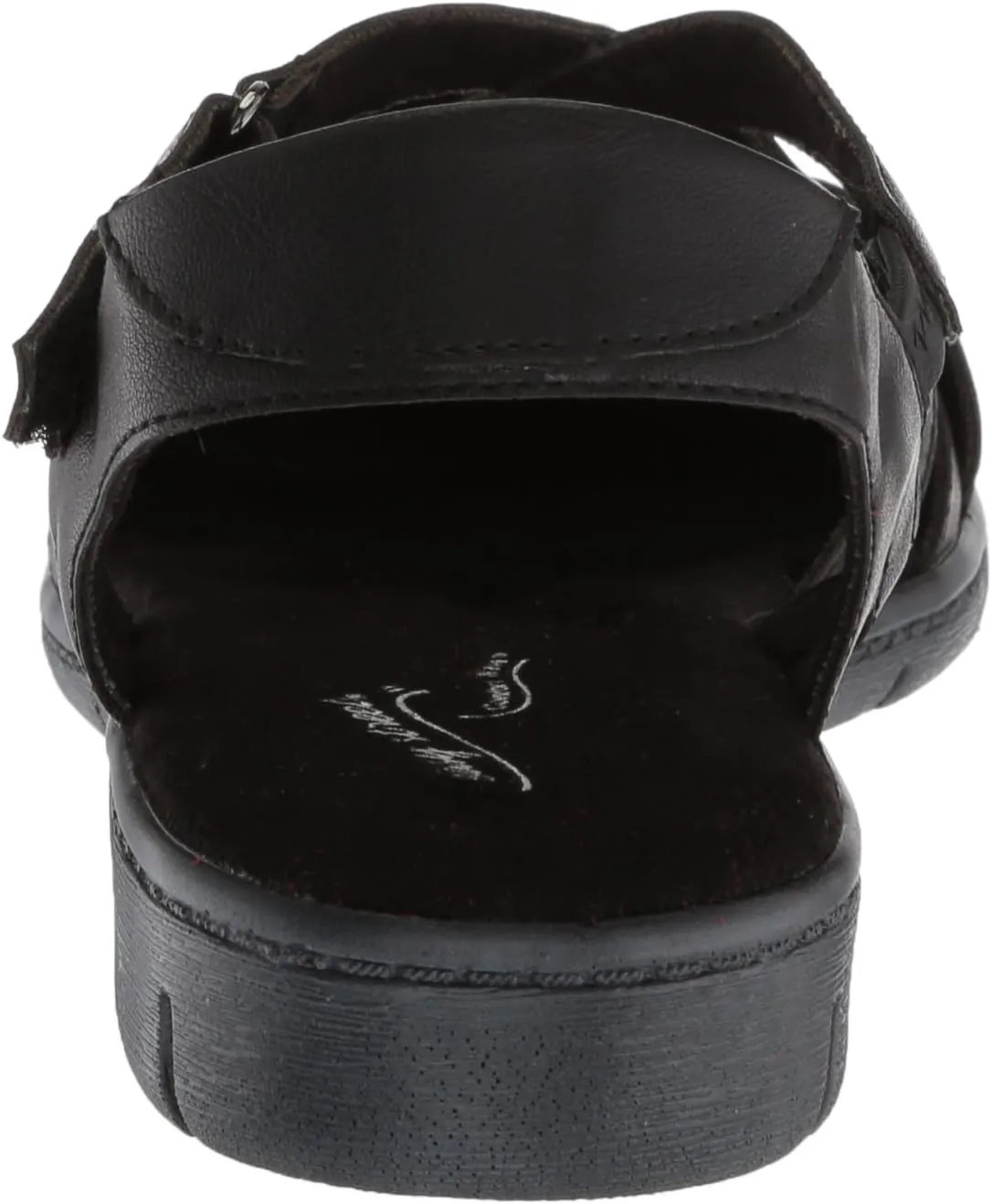 Easy Street Womens Garrett Faux Leather Strappy Flat Sandals