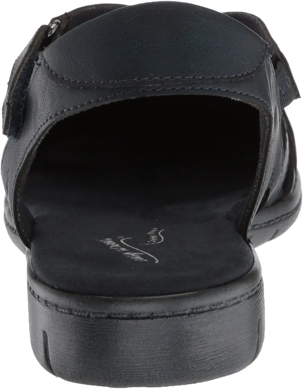 Easy Street Womens Garrett Faux Leather Strappy Flat Sandals