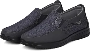Ellniges]Men's Casual Shoes for Elderly - Soft Sole Comfort Canvas Shoes for Relaxed Outings | Classic Thick Sole Design for Stylish Maturity