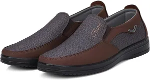 Ellniges]Men's Casual Shoes for Elderly - Soft Sole Comfort Canvas Shoes for Relaxed Outings | Classic Thick Sole Design for Stylish Maturity