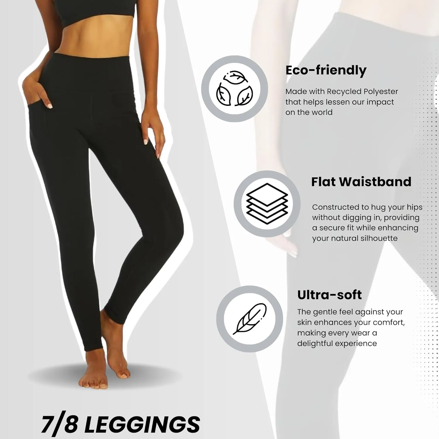 Everyday Yoga Butterlux Women Legging with Dual Side Pockets - Comfy Soft Fabric, High Waisted Legging, Squat Proof, Stretchy
