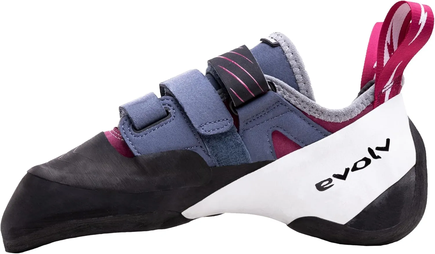 EVOLV Shaman LV Rock Climbing Shoe for Sport, Bouldering, & Multi-Pitch Climbing - Beet Red/Slate - 8 (US Women's)