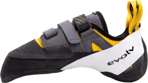 EVOLV Shaman Rock Climbing Shoe for Sport, Bouldering, & Multi-Pitch Climbing - Gold/Grey/White - 5