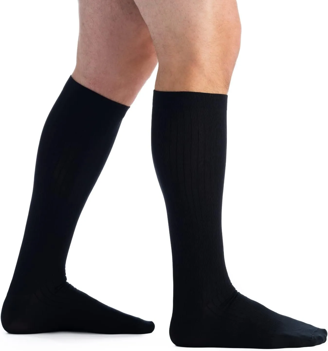 EvoNation Men’s Knee High 20-30 mmHg Graduated Compression Socks – Moderate Pressure Compression Garment