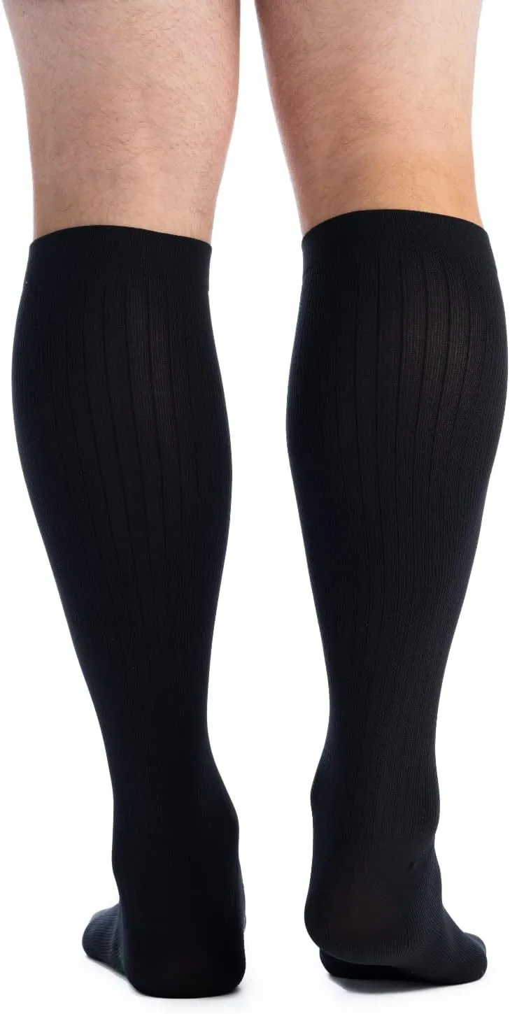 EvoNation Men’s Knee High 20-30 mmHg Graduated Compression Socks – Moderate Pressure Compression Garment