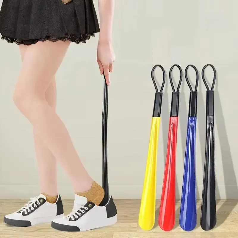Extra Long Shoe Horns Black Plastic Shoe Horn Spoon Shape Shoehorn Shoe Lifter Flexible Shoe Lifter Shoes Accessorie