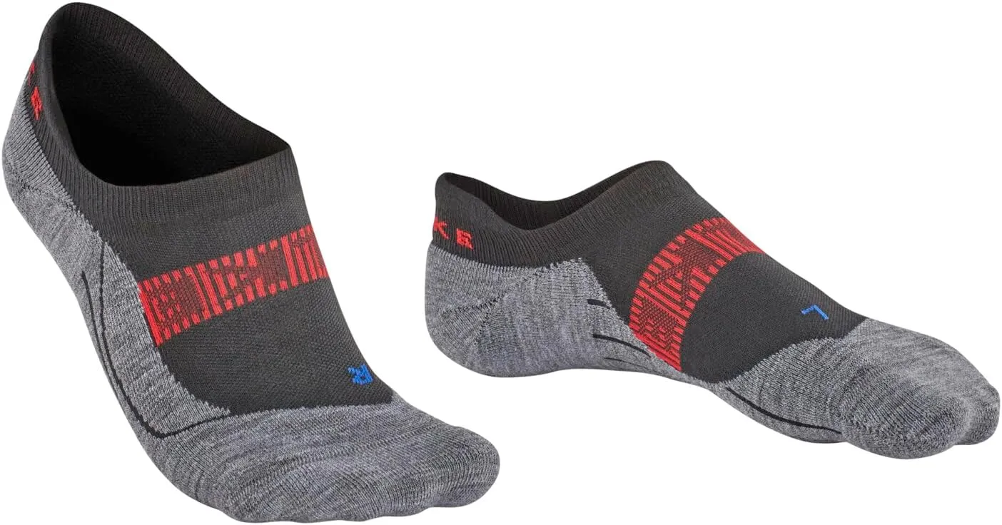 FALKE Men's RU4 Endurance Cool Invisible Running Socks, No Show, Medium Cushion, Breathable Quick Dry