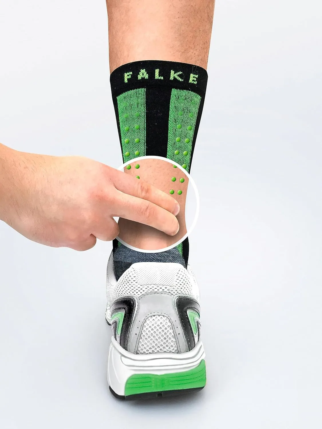 FALKE Women's Achilles Tendon Relief Athletic Socks, 1 Pair