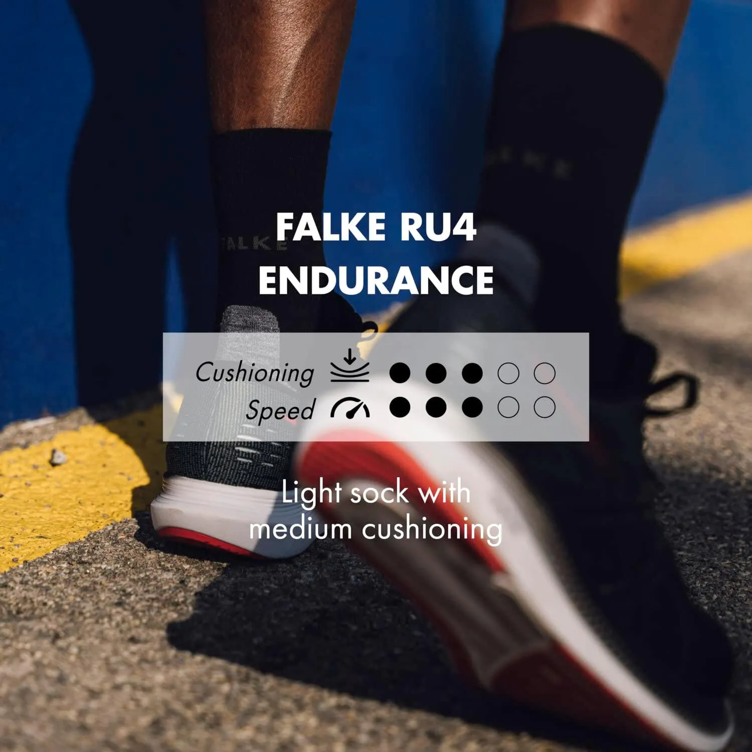 FALKE Women's RU4 Endurance Running Socks, 1 Pair