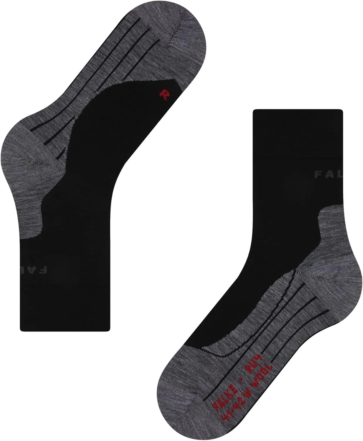 FALKE Women's RU4 Endurance Wool Running Socks, 1 Pair