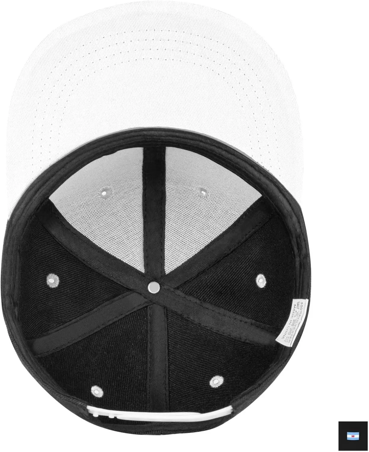 Flag of The Welsh Colony in Patagonia Snapback Hats for Men Women Hat Baseball Cap Flat Bill Visor White Hat