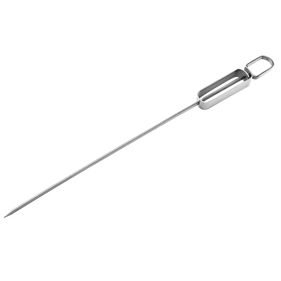 Flat BBQ Kebab Skewers with Easy Sliding Handle