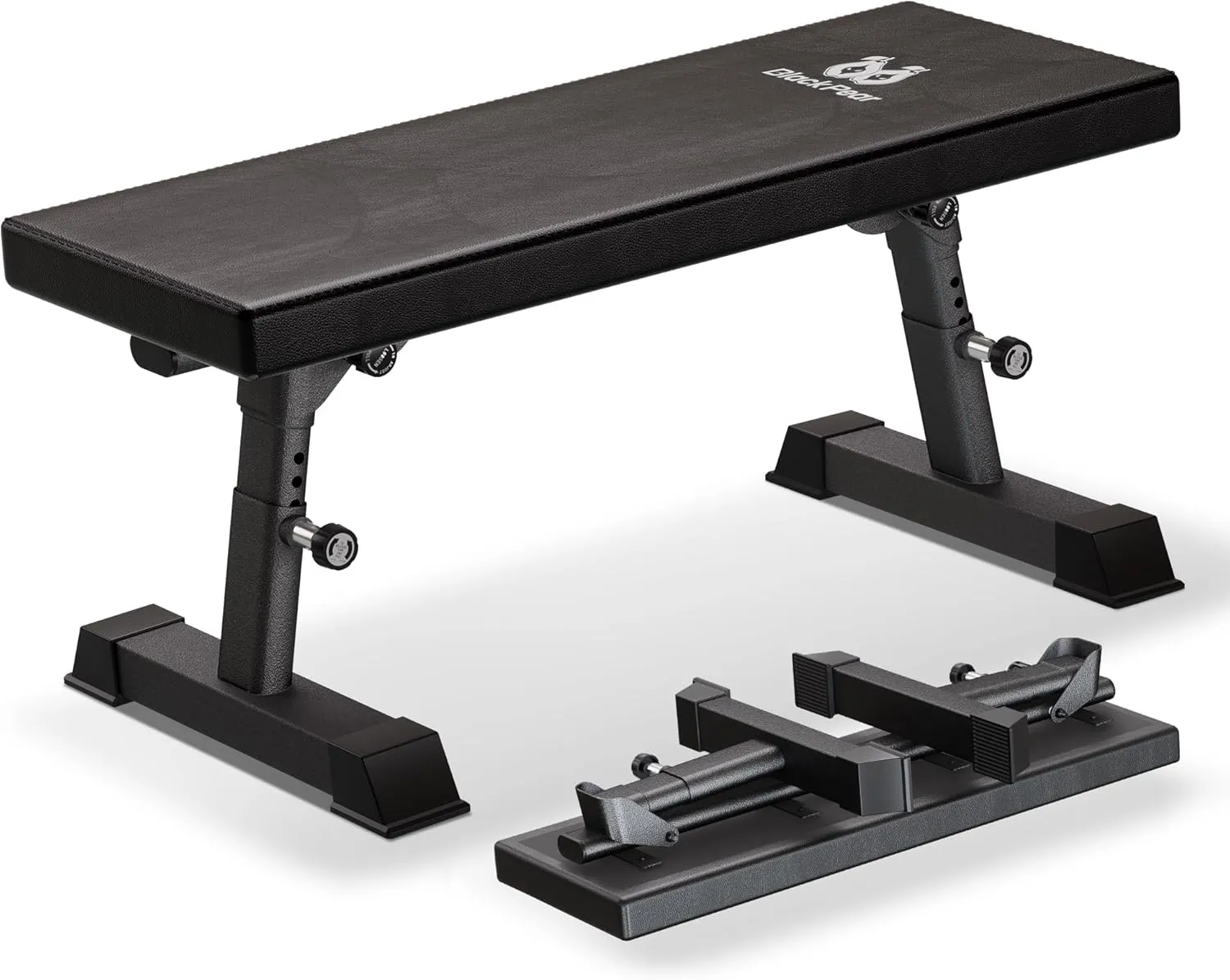 Flat Weight Bench - Heavy Duty Foldable Workout Bench for Home Gym, 1300lb Capacity Adjustable Strength Training Bench Press for Ab and Full Body Exercises, Sturdy and Easy to Fold