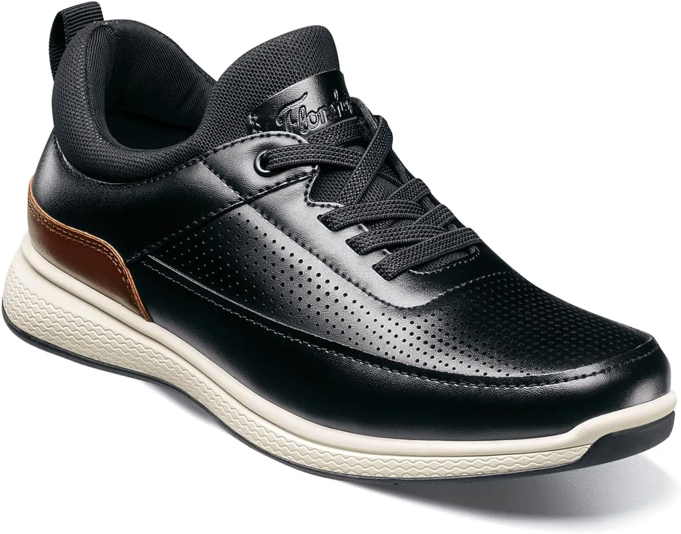 Florsheim Boy's Satellite Perf Elastic Lace Slip-on Jr. (Toddler/Little Big Kid) Sneaker