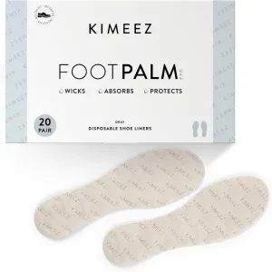 FOOTPALM Disposable Shoe Liner for Sweaty Feet Pre-Cut No Show Sock Insert for Women & Men Moisture Wick No Slip No Stink Barefoot Shoe Insert Ultra Thin Shoe Insole 20 Pairs (US M15)