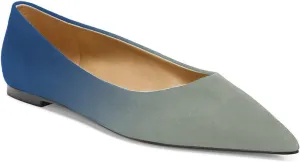 FOWT Spring Suede Classic Slip on Flats Two Tone Elegant Pointed Toe Black Flats for Women Comfort Low Heel Shallow Walking Daily Casual Dress Shoes, US Size 4-16 M