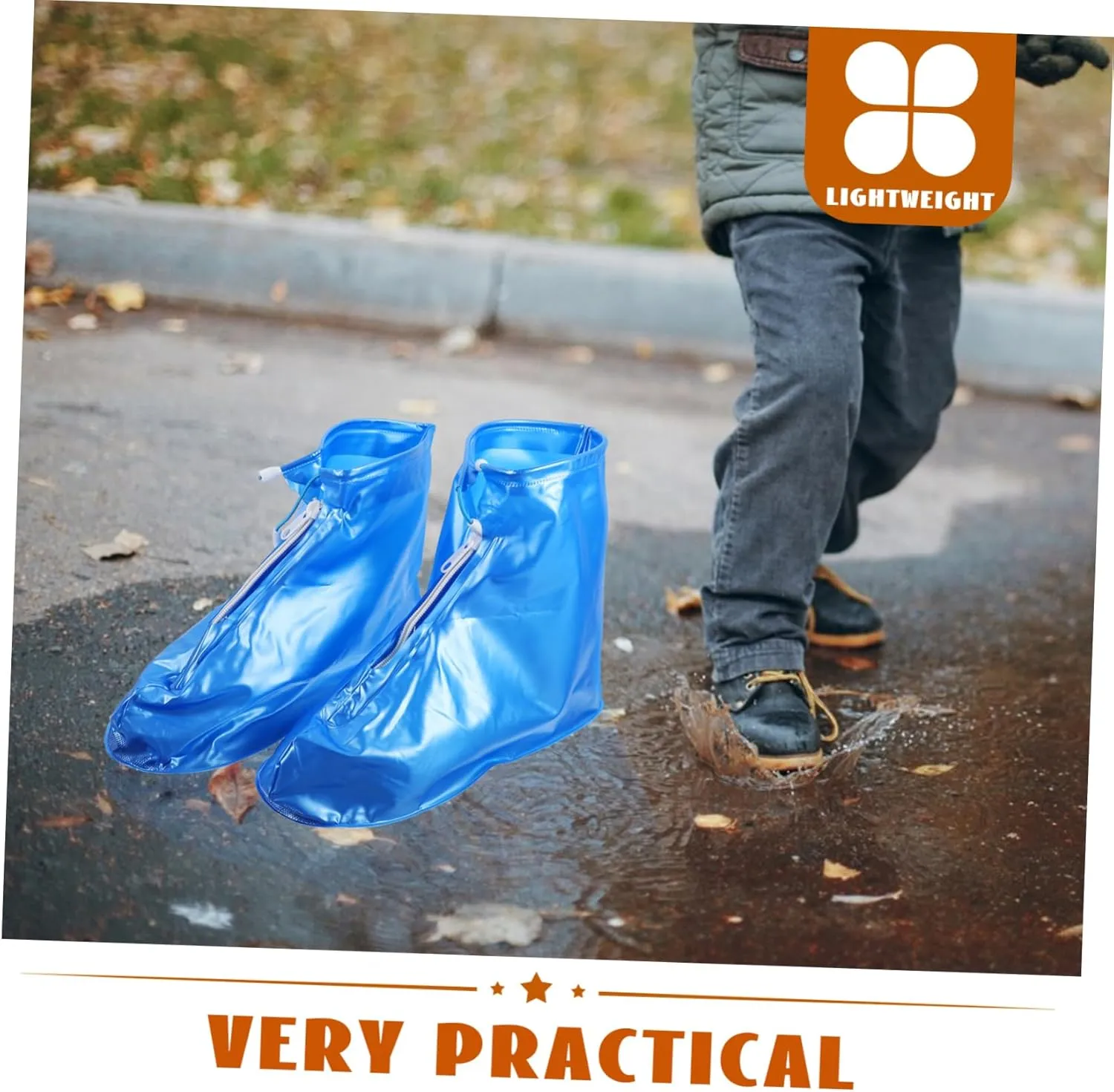 Garneck 1 Pair Reusable Boot Cover for Rain Protection Shoe Protectors for Adults and Lightweight Easy to Store Practical Design for Outdoor Activities