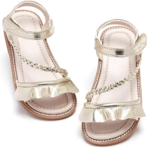 GINFIVE Toddler Girls Sandals Little Girls Kids Summer Shoes Toddler Sandals