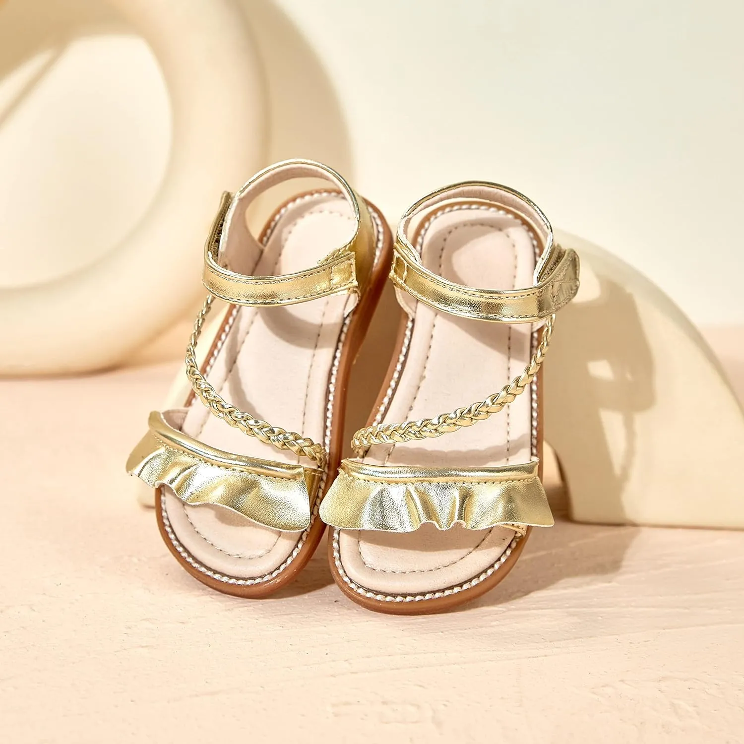 GINFIVE Toddler Girls Sandals Little Girls Kids Summer Shoes Toddler Sandals
