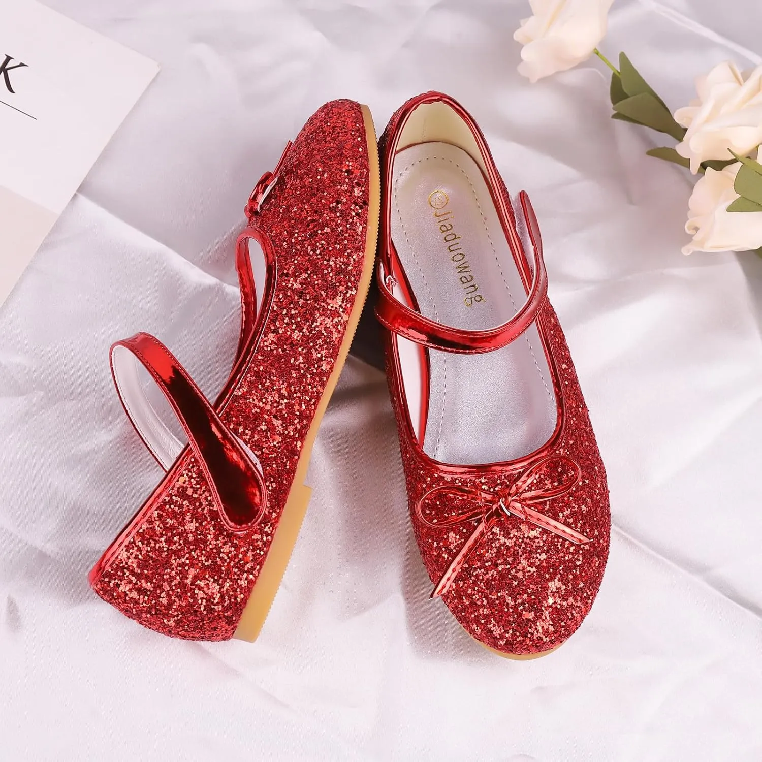 Girls Dress Mary Jane Ballet Flats Low Heels Princess Shoes