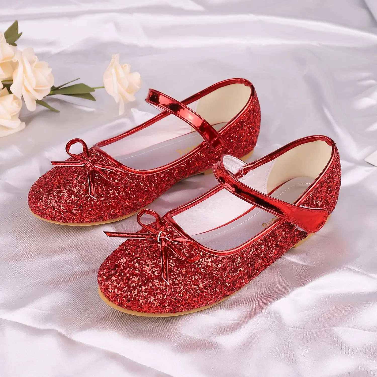 Girls Dress Mary Jane Ballet Flats Low Heels Princess Shoes