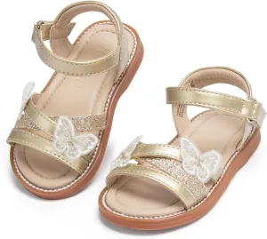 Girls Open Toe Flat Sandals Summer Casual Toddler Little Kid Sandals