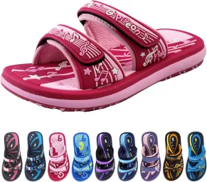 Gold Pigeon Shoes KIDS Easy Snap Lock Outdoor/Water Sandals & Slides. Adjustable Straps