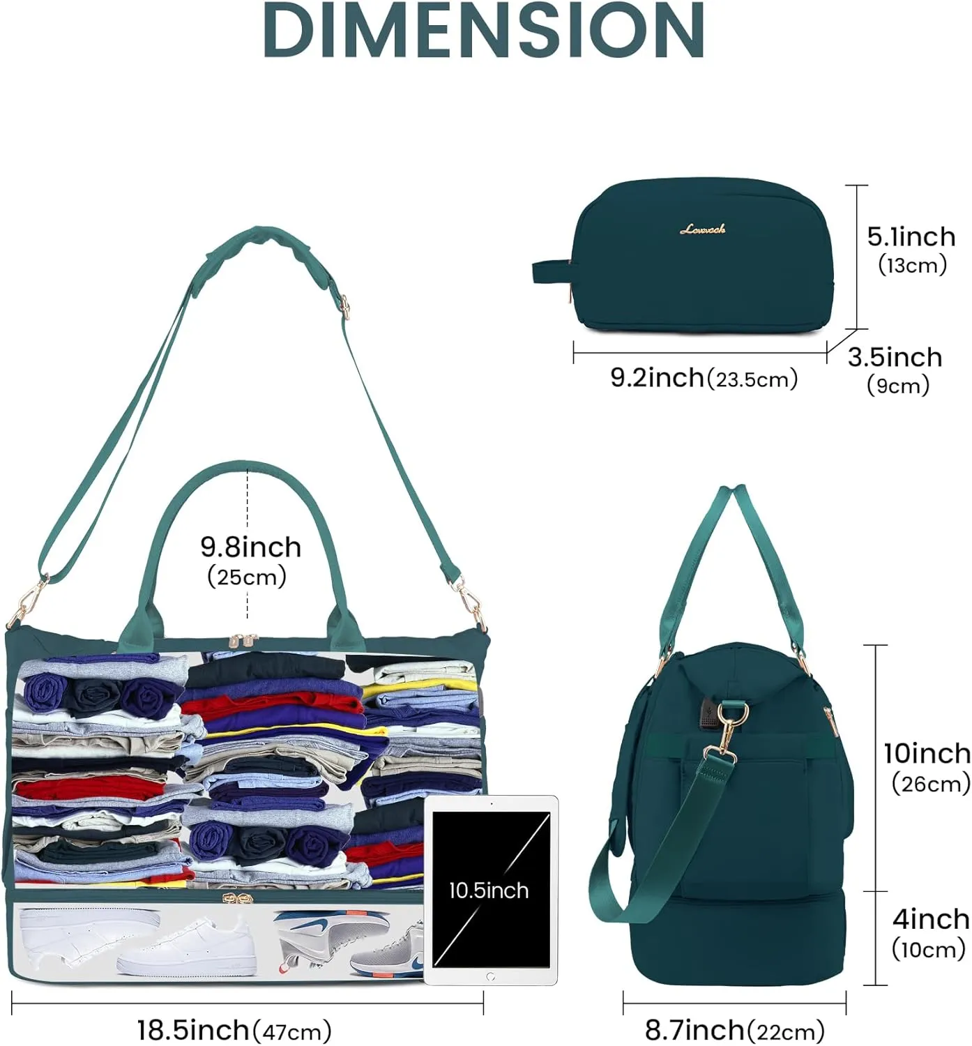 Gym Bag for Women LOVEVOOK Travel Duffel Bag with USB Charging Port,Weekender Bags for Women with Shoe Compartment,Carry on Overnight Bag with Toiletry Bag,Hospital Bags for Labor and Deliver