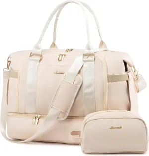 Gym Bag LOVEVOOK Travel Duffel Bag with USB Charging Port,Weekender Bags for Women with Shoe Compartment,Carry on Overnight Bag with Toiletry Bag,Hospital Bags for Labor and Deliver