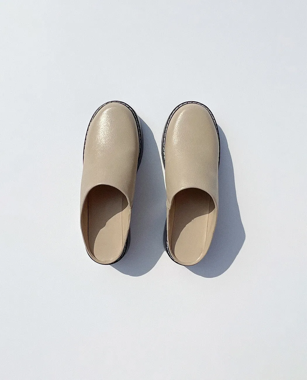 Half leather sandal shoes
