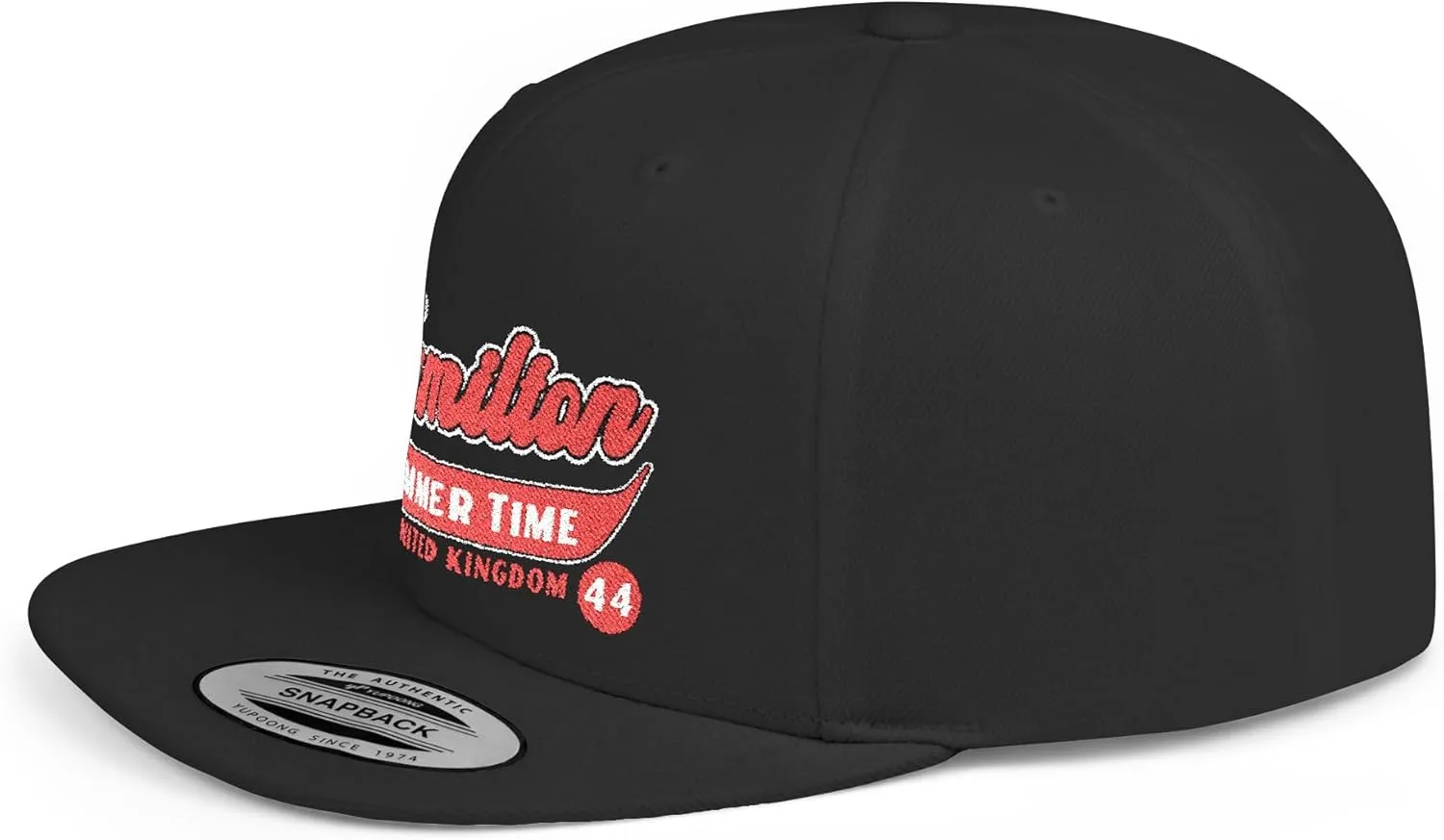 Hamilton Hat | Inspired British Hat Racing Driver Flat Bill Cap | Motorsports Fan Gear, Team Merchandise | Gift for Race Fans