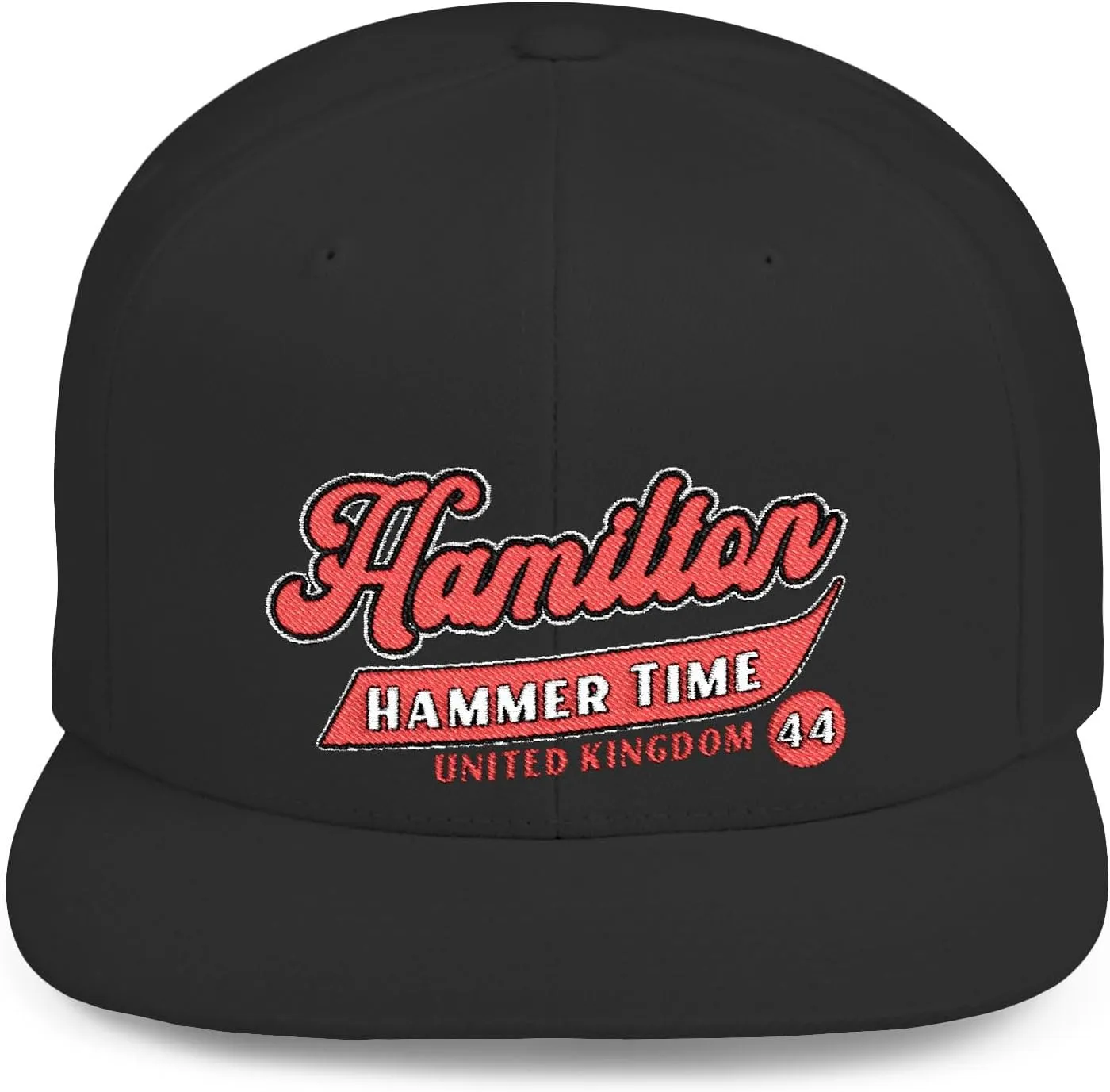 Hamilton Hat | Inspired British Hat Racing Driver Flat Bill Cap | Motorsports Fan Gear, Team Merchandise | Gift for Race Fans