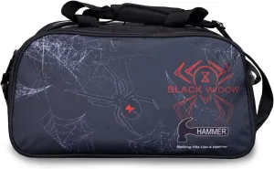 Hammer Black Widow Double Tote Bowling Bag with Shoe Pouch